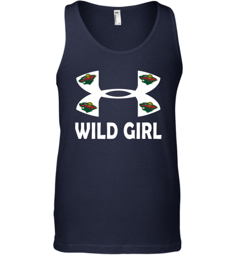 NHL Minnesota Wild Girl Under Armour Hockey Sports 3r2SZAFknL9 unisex tank 17 95 151514 front navy
