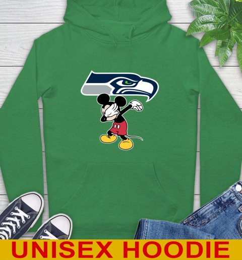 Seattle Seahawks NFL Football Dabbing Mickey Disney Sports Hoodie 8
