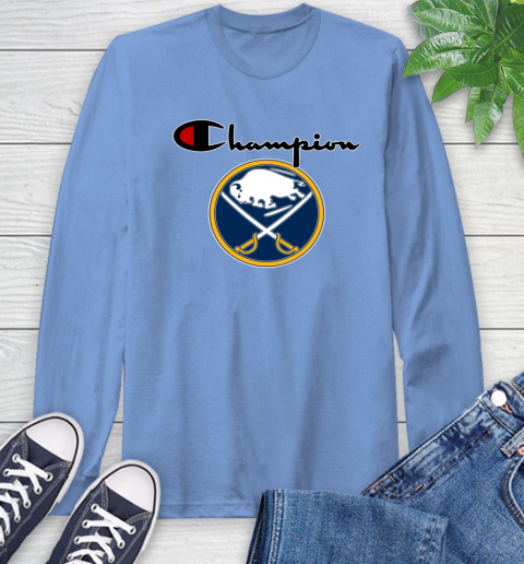 NHL Hockey Buffalo Sabres Champion Shirt Long Sleeve T-Shirt 10
