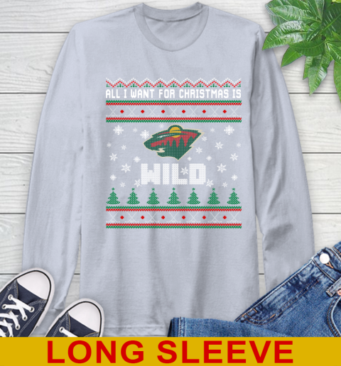 Minnesota Wild NHL Hockey All I Want For Christmas Is My Team Sports 60