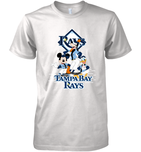Tampa Bay Rays Mickey Donald And Goofy Baseball Premium Men's T-Shirt