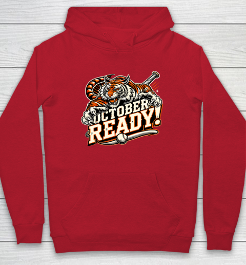 October Ready Baseball Tiger Fan Hoodie 6