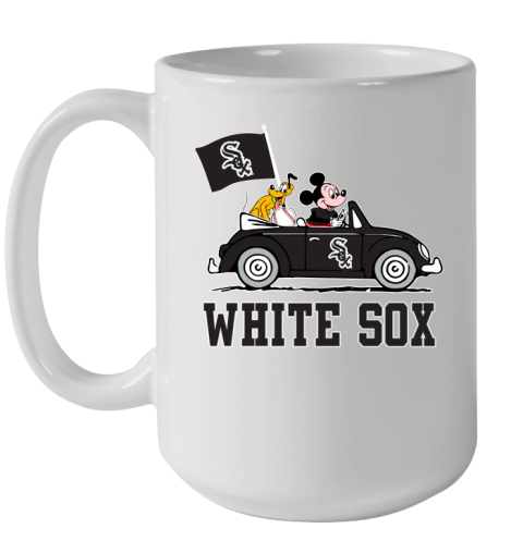 MLB Baseball Chicago White Sox Pluto Mickey Driving Disney Shirt Ceramic Mug 15oz