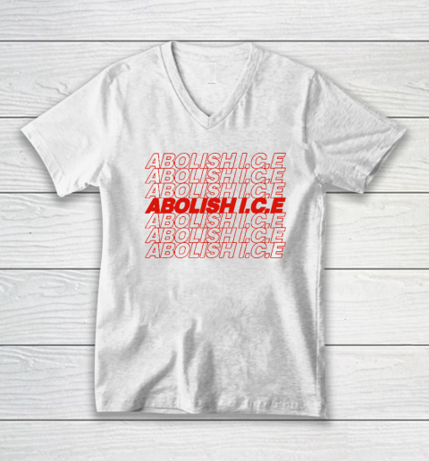 Abolish ICE V-Neck T-Shirt