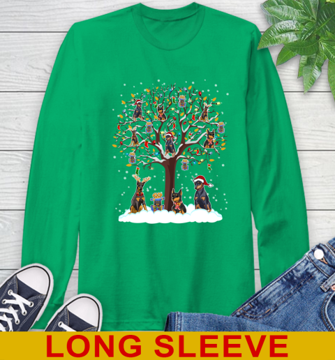 Doberman Pinscher dog pet lover light christmas tree shirt 62