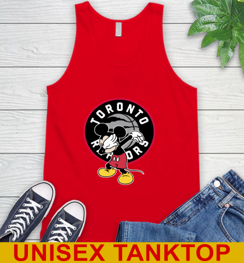 Toronto Raptors NBA Basketball Dabbing Mickey Disney Sports Tank Top 6