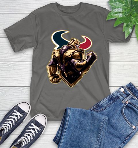 NFL Thanos Avengers Endgame Football Sports Houston Texans T-Shirt 9