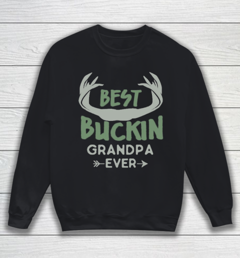 Grandpa Funny Gift Apparel  Deer Hunting Bucking Grandpa Sweatshirt