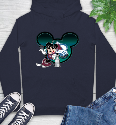 NHL Colorado Avalanche Stanley Cup Mickey Mouse Disney Hockey T Shirt Hoodie 4