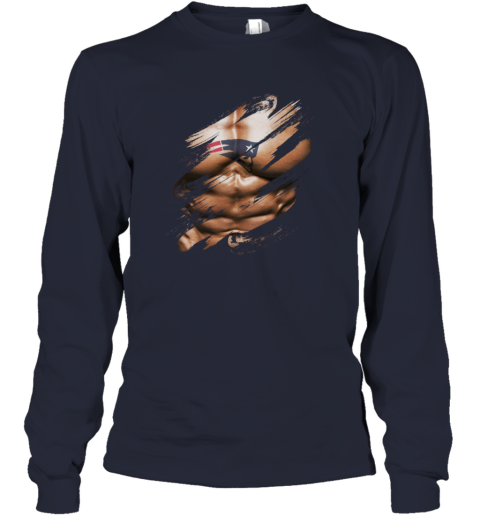 Youth Navy New England Patriots Long Sleeve T-Shirt