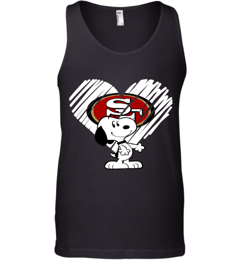 A Happy Christmas With San Francisco 49ers Snoopy Tank Top