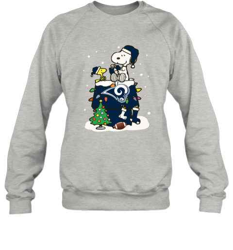 hgnj a happy christmas with los angeles rams snoopy sweatshirt 35 front ash