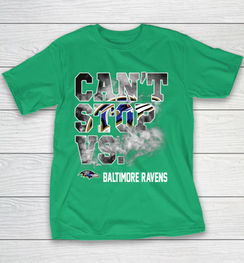 NFL Baltimore Ravens Can't Stop Vs Youth T-Shirt 3