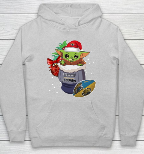 Jacksonville Jaguars Christmas Baby Yoda Star Wars Funny Happy NFL Hoodie 6