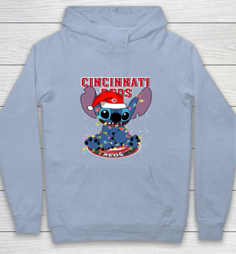 Cincinnati Reds MLB noel stitch Baseball Christmas Youth Hoodie 5