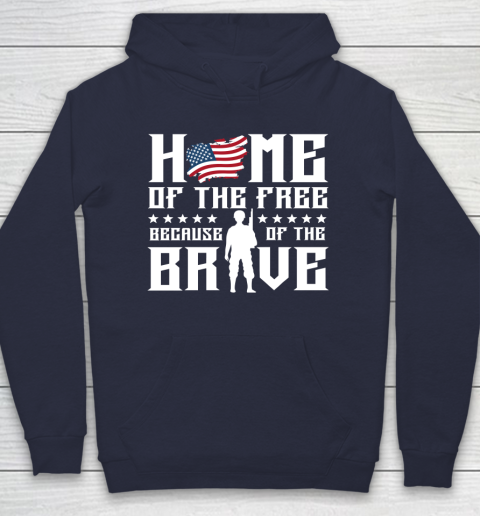 Home of the free outlet because of the brave sweatshirt
