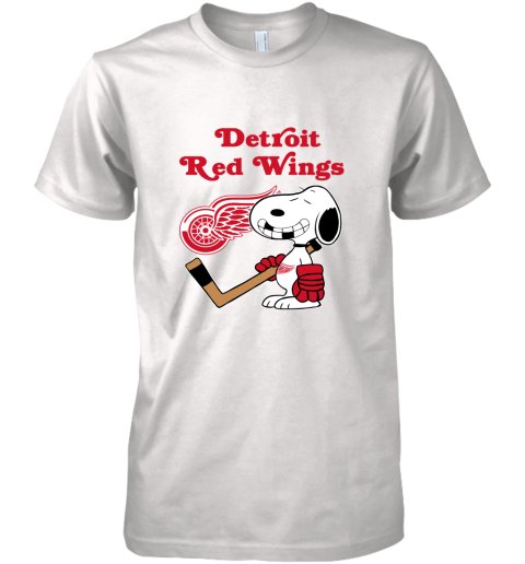 Detroit Red Wings Ice Hockey Broken Teeth Snoopy NHL Premium Men's T-Shirt