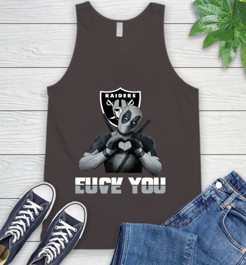 NHL Oakland Raiders Deadpool Love You Fuck You Football Sports Tank Top 6