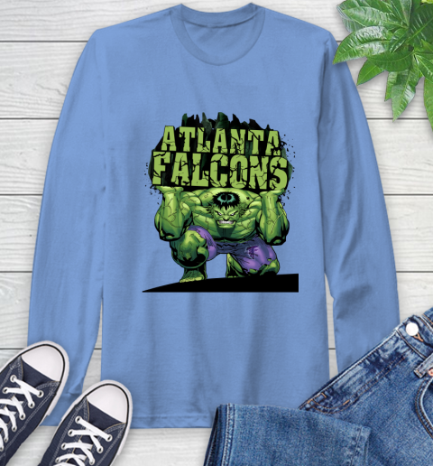 Atlanta Falcons NFL Football Incredible Hulk Marvel Avengers Sports Long Sleeve T-Shirt 11