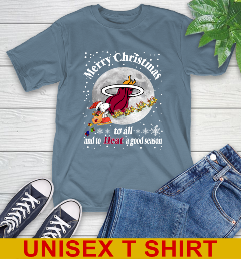 Miami Heat Merry Christmas To All And To Heat A Good Season NBA Basketball Sports T-Shirt 8