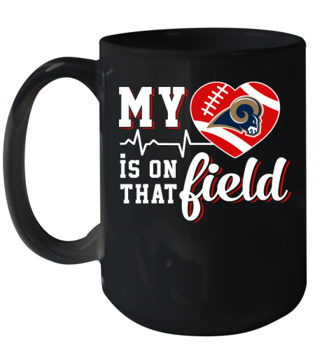 NFL My Heart Is On That Field Football Sports Arizona Cardinals Ceramic Mug 15oz