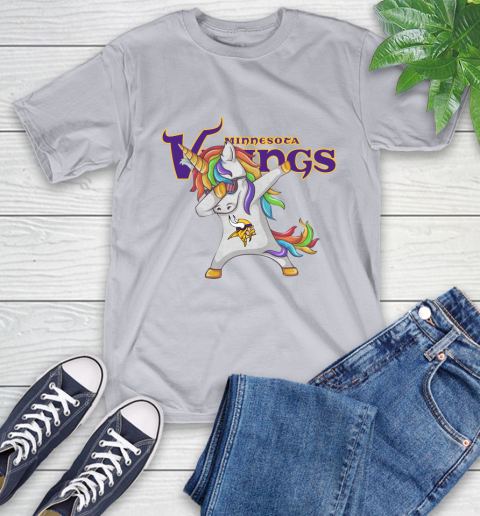 Minnesota Vikings NFL Football Funny Unicorn Dabbing Sports T-Shirt 6