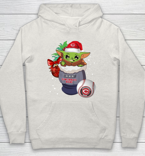 Cincinnati Reds Christmas Baby Yoda Star Wars Funny Happy MLB Hoodie 12