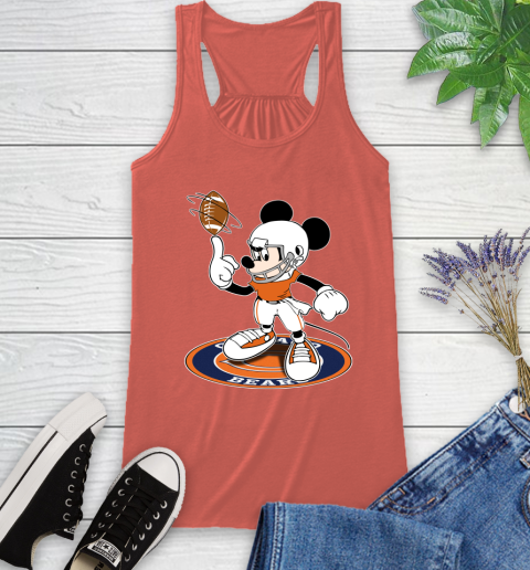 NFL Football Chicago Bears Cheerful Mickey Disney Shirt Racerback Tank 4