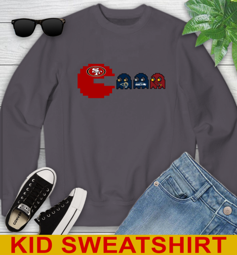 San Francisco 49ers NFL Football Pac Man Champion Youth Sweatshirt 6