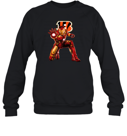 NFL Iron Man Cincinnati Bengals Long Sleeve T-Shirt - Rookbrand