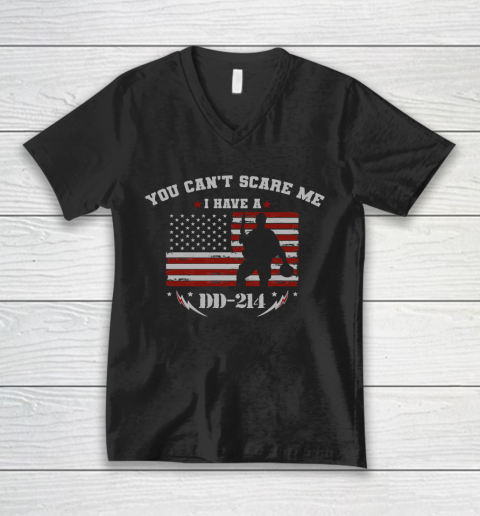 Veteran Shirt DD214, Army, Soldier, Proud Wife of a D214 V-Neck T-Shirt