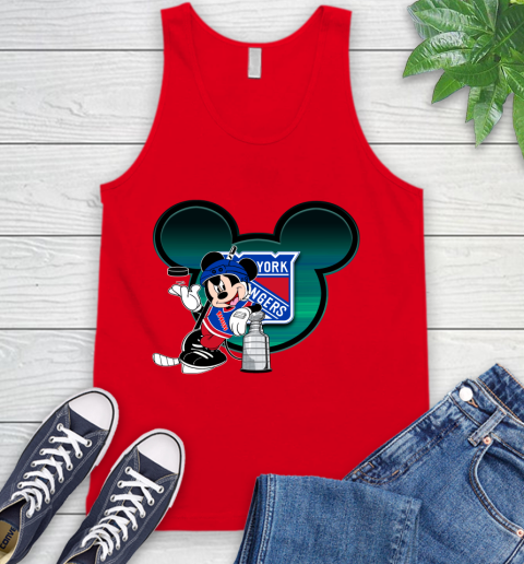NHL New York Rangers Stanley Cup Mickey Mouse Disney Hockey T Shirt Tank Top 6
