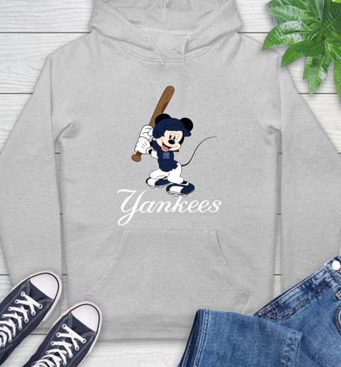 MLB Baseball New York Yankees Cheerful Mickey Mouse Shirt Hoodie 6