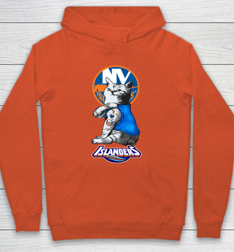 NHL My Cat Loves New York Islanders Hockey Hoodie 3