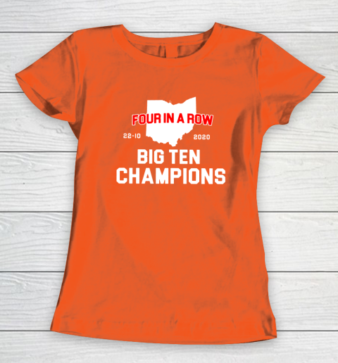 Big Ten Champions Four in a Row 2020 Women's T-Shirt 3