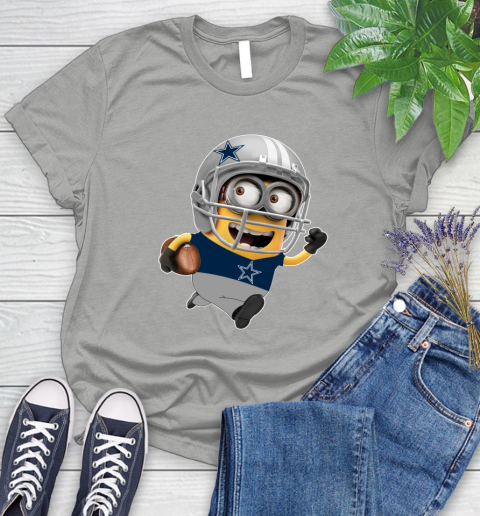 NFL Dallas Cowboys Minions Disney Football Sports Women's T-Shirt 10