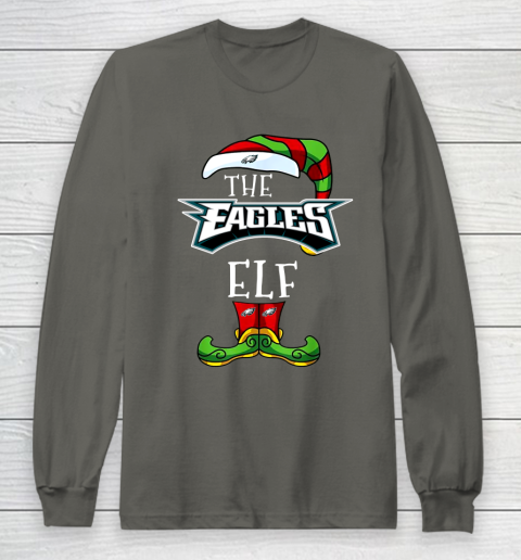 Philadelphia Eagles Christmas ELF Funny NFL Long Sleeve T-Shirt 5