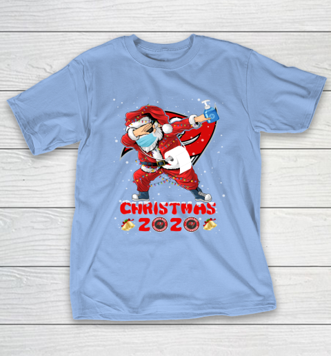 Tampa Bay Buccaneers Funny Santa Claus Dabbing Christmas 2020 NFL T-Shirt 10