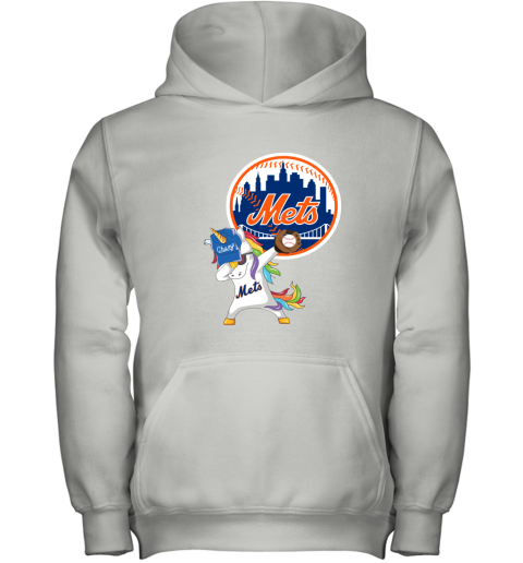 Hip Hop Dabbing Unicorn Flippin Love New York Mets Youth Hoodie