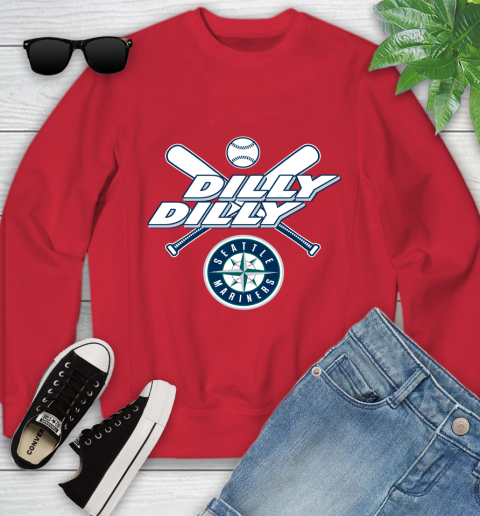 MLB Seattle Mariners Dilly Dilly Baseball Sports Youth Sweatshirt 9