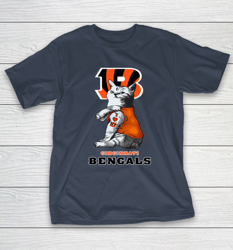 NFL Football My Cat Loves Cincinnati Bengals T-Shirt 3