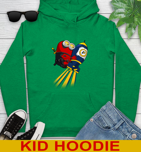 NBA Basketball Indiana Pacers Deadpool Minion Marvel Shirt Youth Hoodie 8