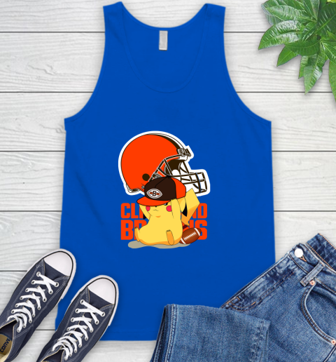NFL Pikachu Football Sports Cleveland Browns Tank Top 5