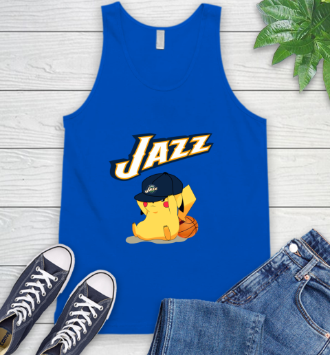 NBA Pikachu Basketball Sports Utah Jazz Tank Top 5