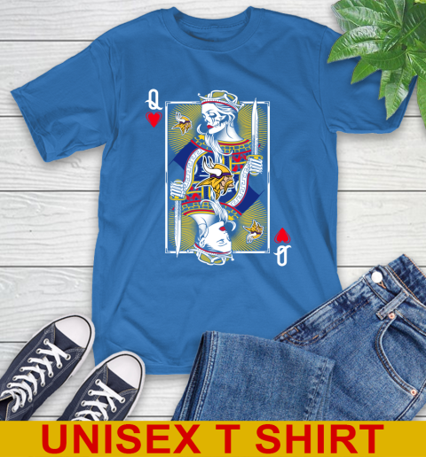 NFL Football Minnesota Vikings The Queen Of Hearts Card Shirt T-Shirt 11