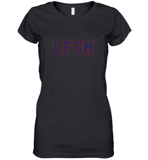 LFGM Baseball Idea Catchers Pitchers Baseball Lovers Gift Women's V-Neck T-Shirt