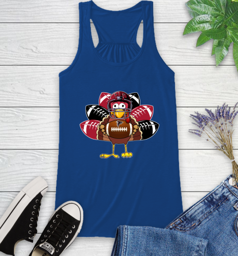 Atlanta Falcons Turkey Thanksgiving Day Racerback Tank 9