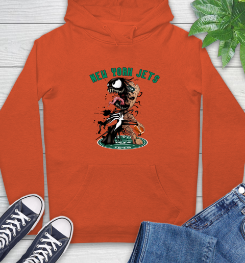 NFL New York Jets Football Venom Groot Guardians Of The Galaxy Hoodie 5
