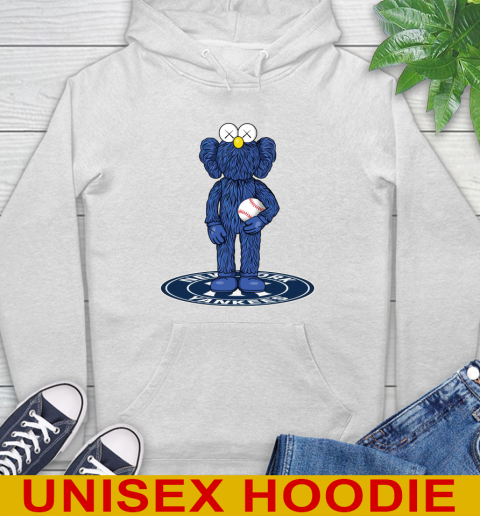 MLB Baseball New York Yankees Kaws Bff Blue Figure Shirt Hoodie