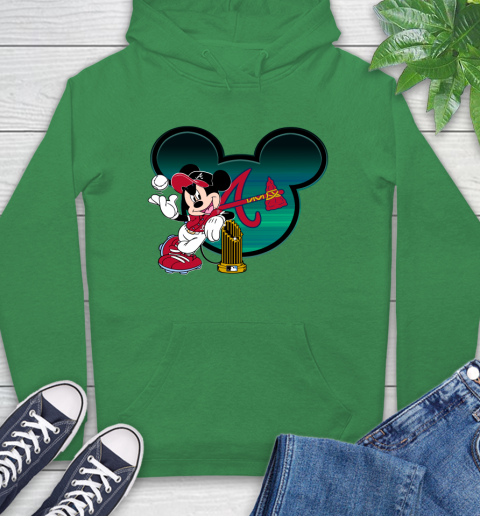 MLB Atlanta Braves The Commissioner's Trophy Mickey Mouse Disney Hoodie 8